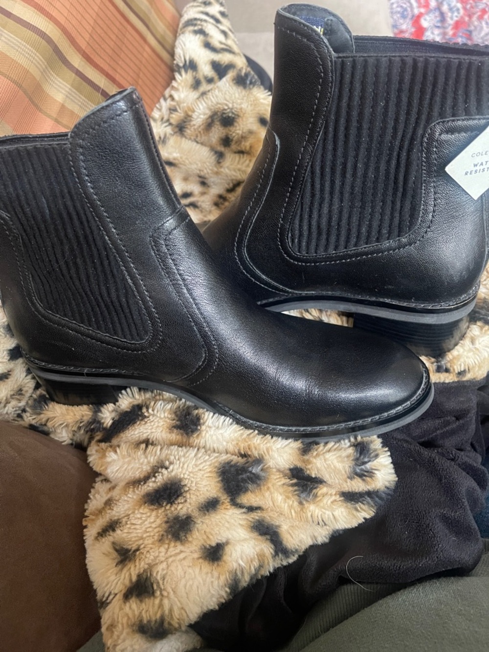Cole Haan Black Leather Chukka Boots